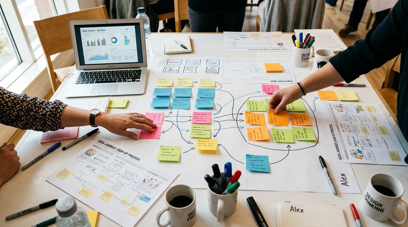 Research and innovation — data analysis and human-centred design workshop